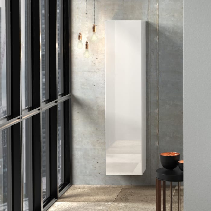 Sanipa 3way Hochschrank 40 cm, 1 Tür mit Türanschlag links und Innenspiegel