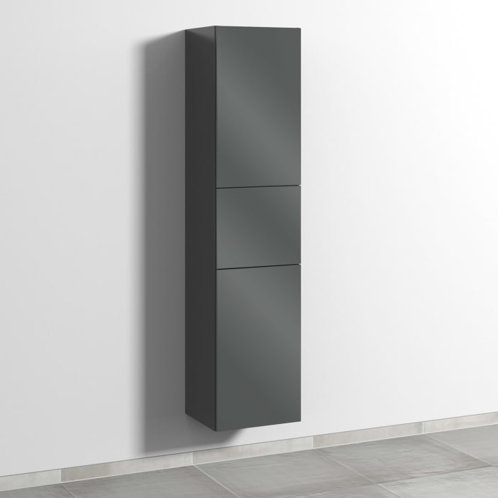 Sanipa 3way Hochschrank 40 cm, 2 Türen mit Türanschlag rechts, mit Push to open