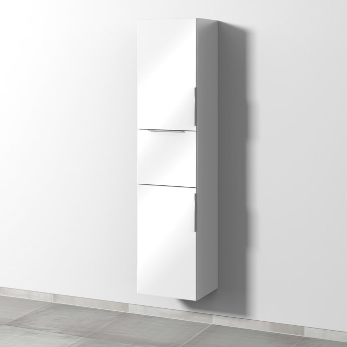 Sanipa 3way Hochschrank 40 cm, 2 Türen mit Türanschlag links, mit Aufsatzgriff