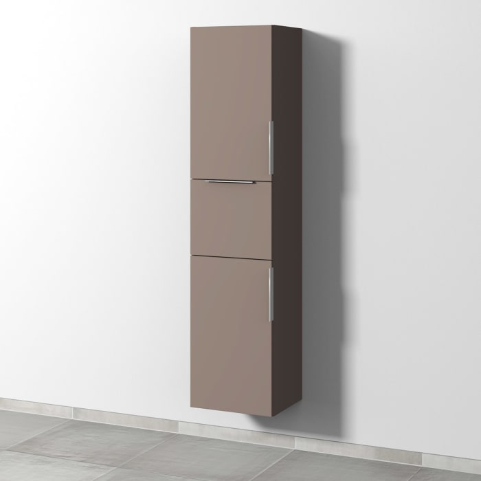 Sanipa 3way Hochschrank 40 cm, 2 Türen mit Türanschlag links, mit Aufsatzgriff