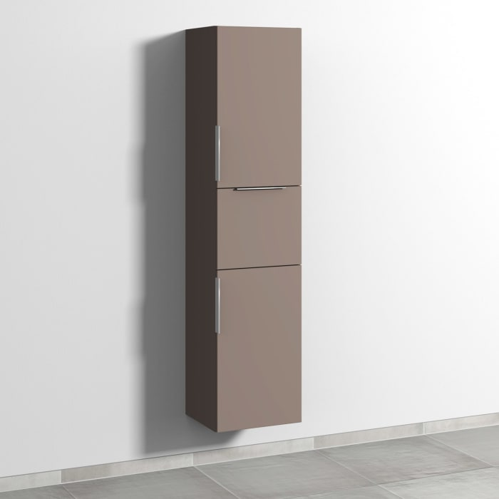 Sanipa 3way Hochschrank 40 cm, 2 Türen mit Türanschlag rechts, mit Aufsatzgriff