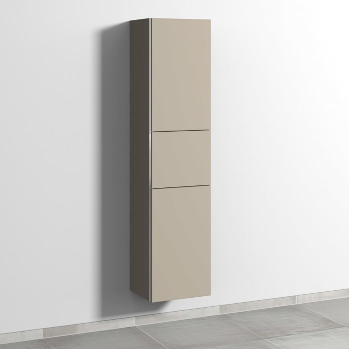 Sanipa 3way Hochschrank 40 cm, 2 Türen mit Türanschlag rechts, mit Stangengriff 0100