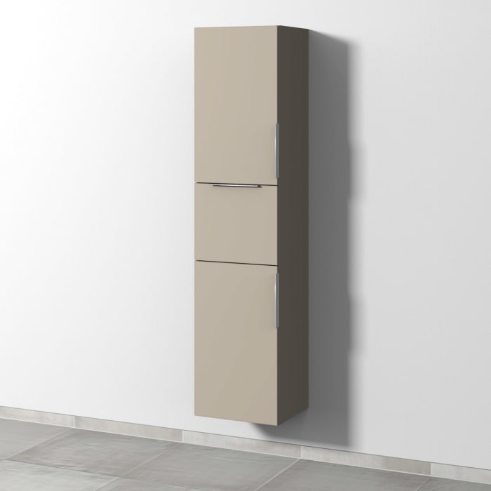 Sanipa 3way Hochschrank 40 cm, 2 Türen mit Türanschlag rechts, mit Aufsatzgriff