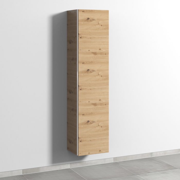 Sanipa 3way Hochschrank 40 cm, 1 Tür mit Türanschlag rechts und Innenspiegel