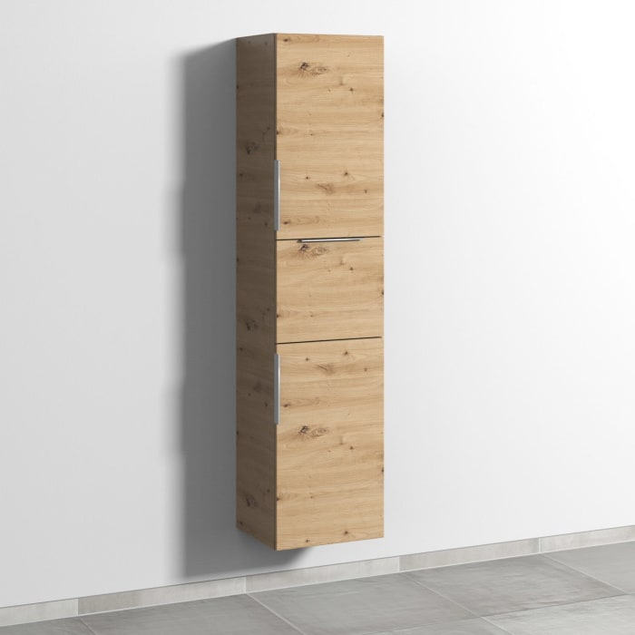 Sanipa 3way Hochschrank 40 cm, 2 Türen mit Türanschlag rechts, mit Aufsatzgriff