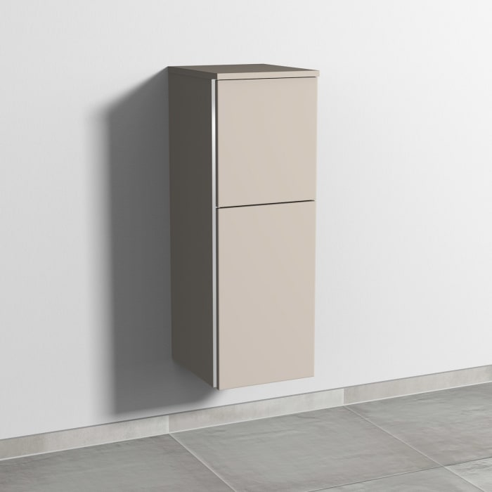 Sanipa 3way Mittelschrank 30 cm, 1 Tür mit Anschlag rechts, 1 Auszug, mit Griff-Leiste