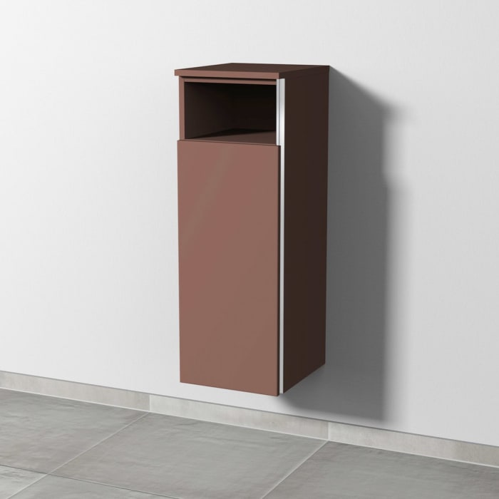 Sanipa 3way Mittelschrank 30 cm, 1 Tür mit Anschlag links, 1 offenes Fach, mit Griff-Leiste