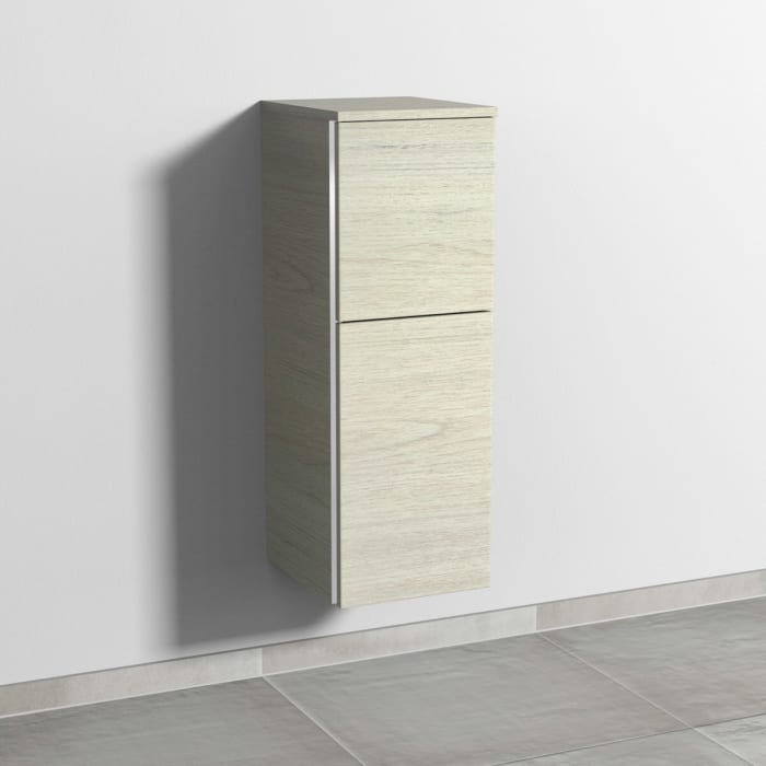 Sanipa 3way Mittelschrank 30 cm, 1 Tür mit Anschlag rechts, 1 Auszug, mit Griff-Leiste