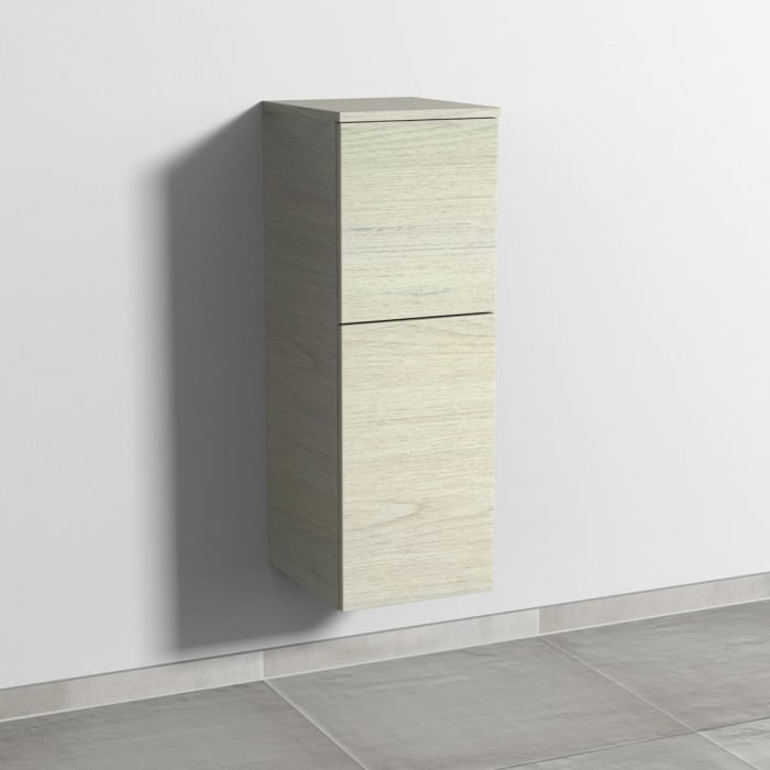 Sanipa 3way Mittelschrank 30 cm, 1 Tür mit Anschlag rechts, 1 Auszug, Push to open