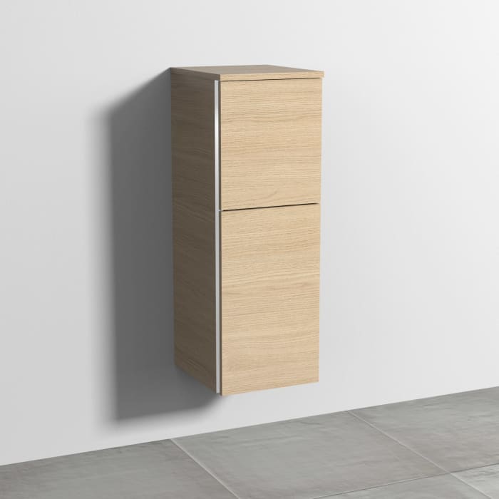 Sanipa 3way Mittelschrank 30 cm, 1 Tür mit Anschlag rechts, 1 Auszug, mit Griff-Leiste