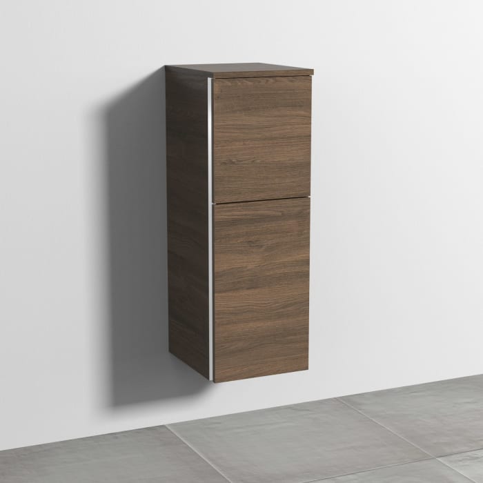 Sanipa 3way Mittelschrank 30 cm, 1 Tür mit Anschlag rechts, 1 Auszug, mit Griff-Leiste