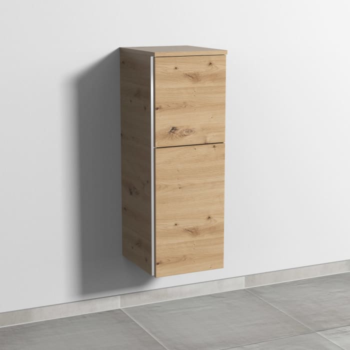 Sanipa 3way Mittelschrank 30 cm, 1 Tür mit Anschlag rechts, 1 Auszug, mit Griff-Leiste