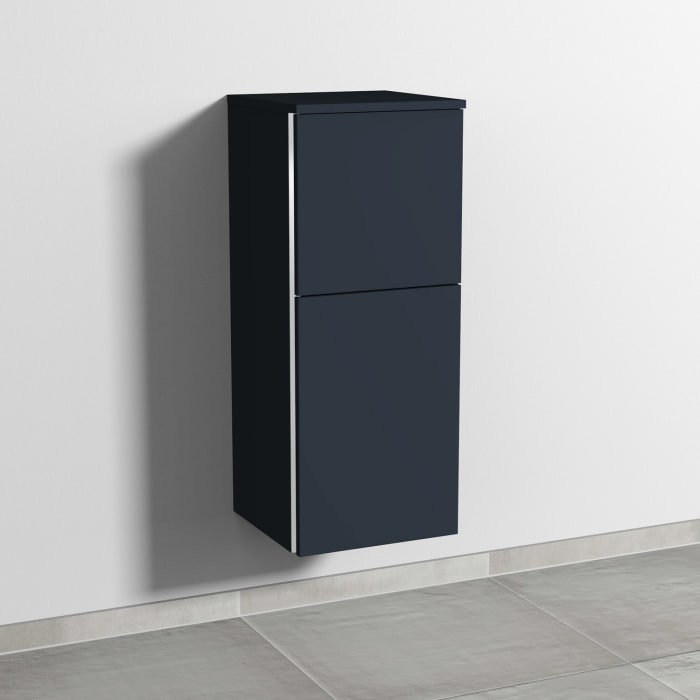 Sanipa 3way Mittelschrank 35 cm, 1 Tür mit Anschlag rechts, 1 Auszug, mit Griff-Leiste