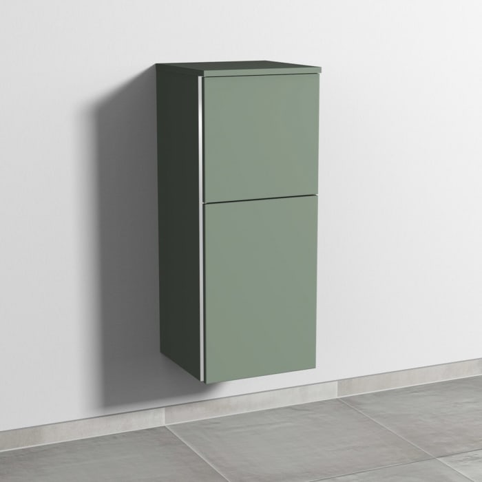 Sanipa 3way Mittelschrank 35 cm, 1 Tür mit Anschlag rechts, 1 Auszug, mit Griff-Leiste