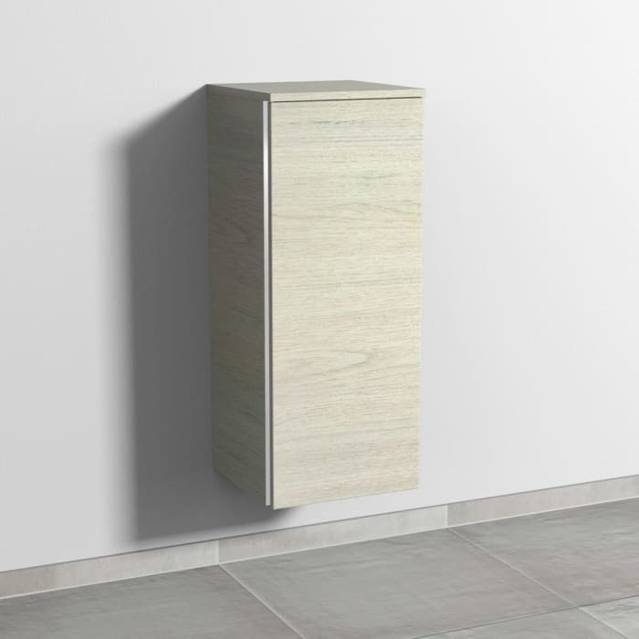 Sanipa 3way Mittelschrank 35 cm, 1 Tür mit Anschlag rechts, mit Griff-Leiste