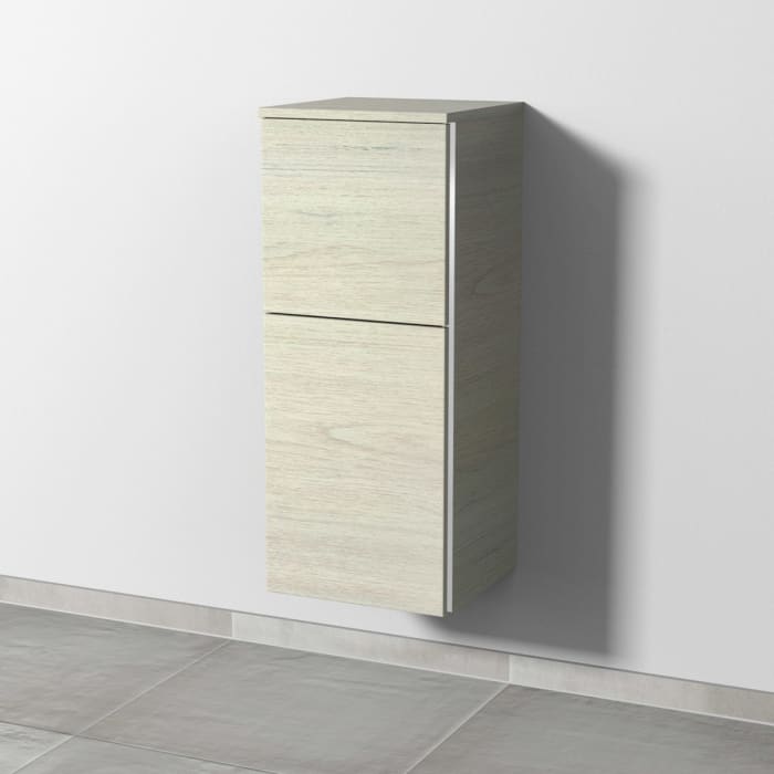 Sanipa 3way Mittelschrank 35 cm, 1 Tür mit Anschlag links, 1 Auszug, mit Griff-Leiste