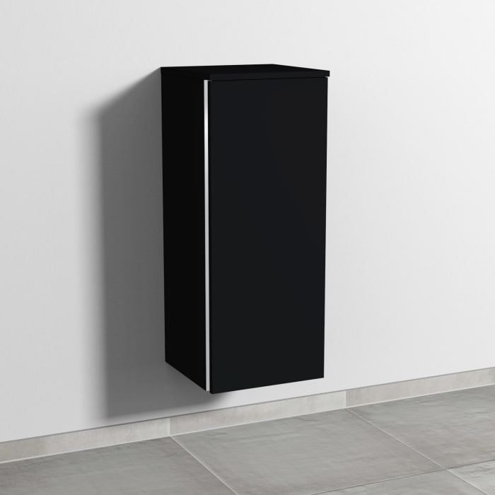 Sanipa 3way Mittelschrank 35 cm, 1 Tür mit Anschlag rechts, mit Griff-Leiste