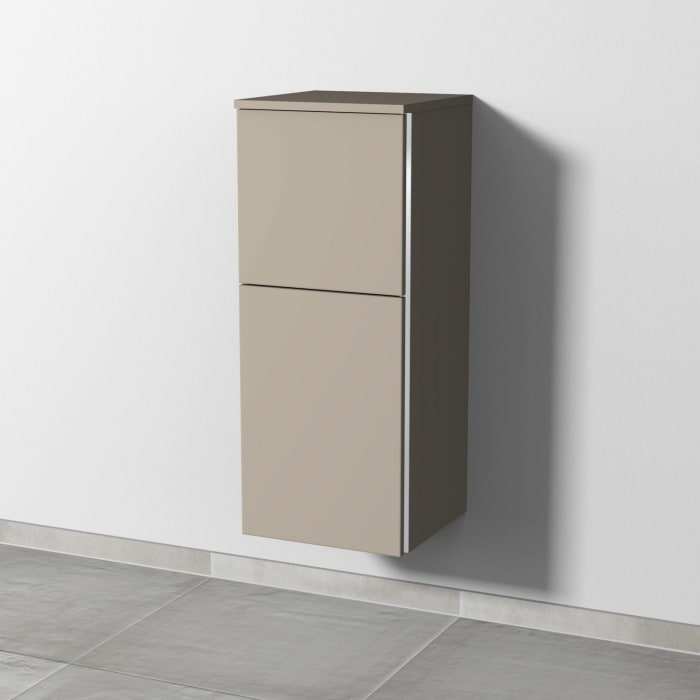 Sanipa 3way Mittelschrank 35 cm, 1 Tür mit Anschlag links, 1 Auszug, mit Griff-Leiste