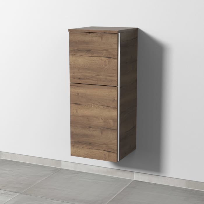 Sanipa 3way Mittelschrank 35 cm, 1 Tür mit Anschlag links, 1 Auszug, mit Griff-Leiste