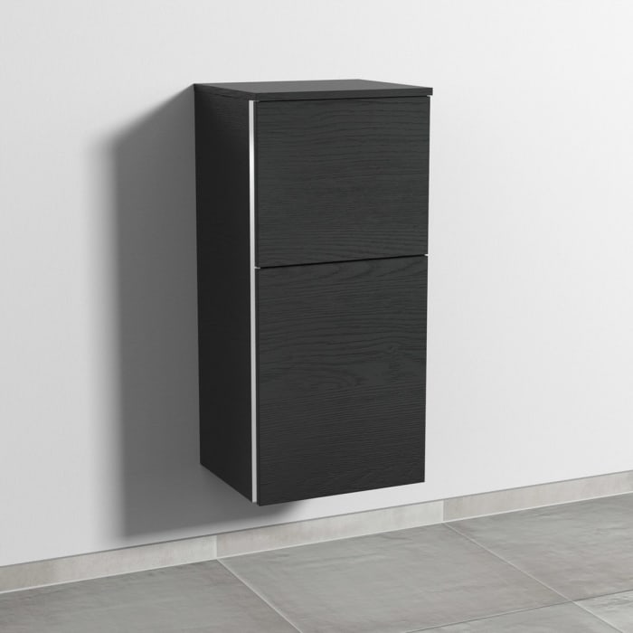 Sanipa 3way Mittelschrank 40 cm, 1 Tür mit Anschlag rechts, 1 Auszug, mit Griff-Leiste