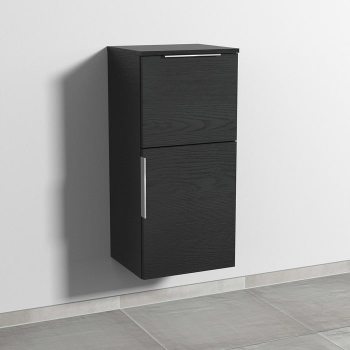 Sanipa 3way Mittelschrank 40 cm, 1 Auszug, 1 Tür mit Anschlag rechts, mit Aufsatz-Griff