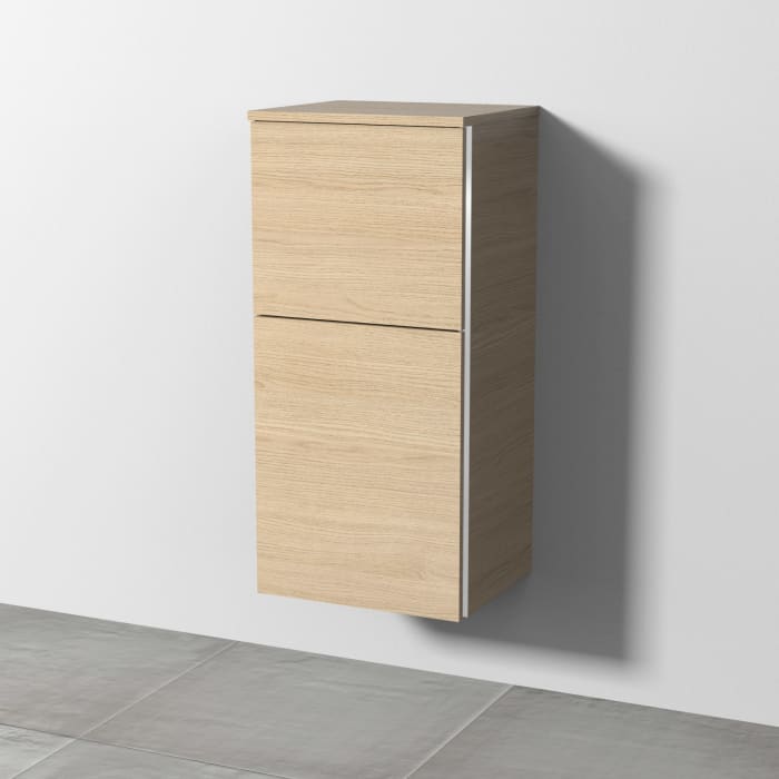 Sanipa 3way Mittelschrank 40 cm, 1 Tür mit Anschlag links, 1 Auszug, mit Griff-Leiste