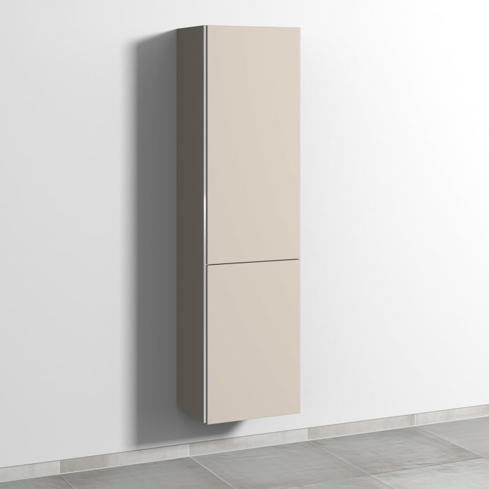Sanipa 3way Stauraumschrank 45 cm, 1 Wäschekorbklappe, 1 Tür mit Türanschlag rechts