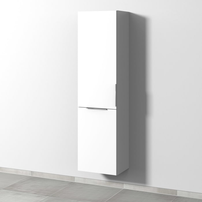 Sanipa 3way Stauraumschrank 45 cm, 1 Wäschekorbklappe, 1 Tür mit Türanschlag links, mit Aufsatzgriff