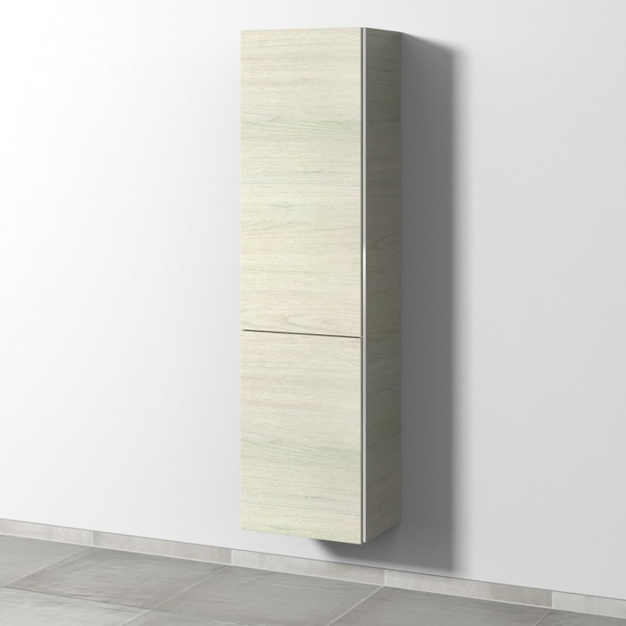 Sanipa 3way Stauraumschrank 45 cm, 1 Wäschekorbklappe, 1 Tür mit Türanschlag links