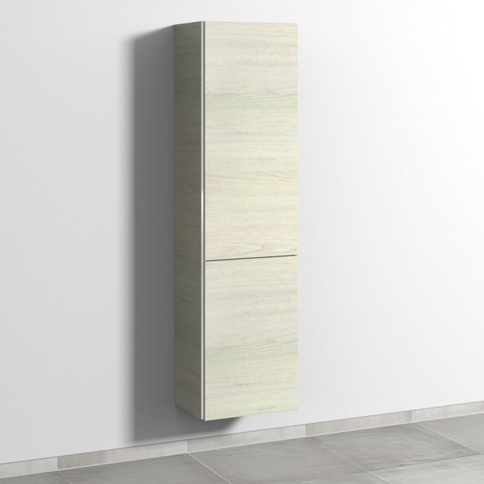 Sanipa 3way Stauraumschrank 45 cm, 1 Wäschekorbklappe, 1 Tür mit Türanschlag rechts