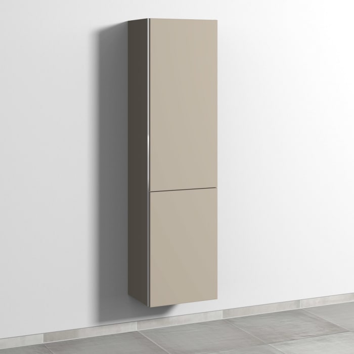 Sanipa 3way Stauraumschrank 45 cm, 1 Wäschekorbklappe, 1 Tür mit Türanschlag rechts