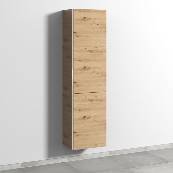 Sanipa 3way Stauraumschrank 45 cm, 1 Wäschekorbklappe, 1 Tür mit Türanschlag rechts