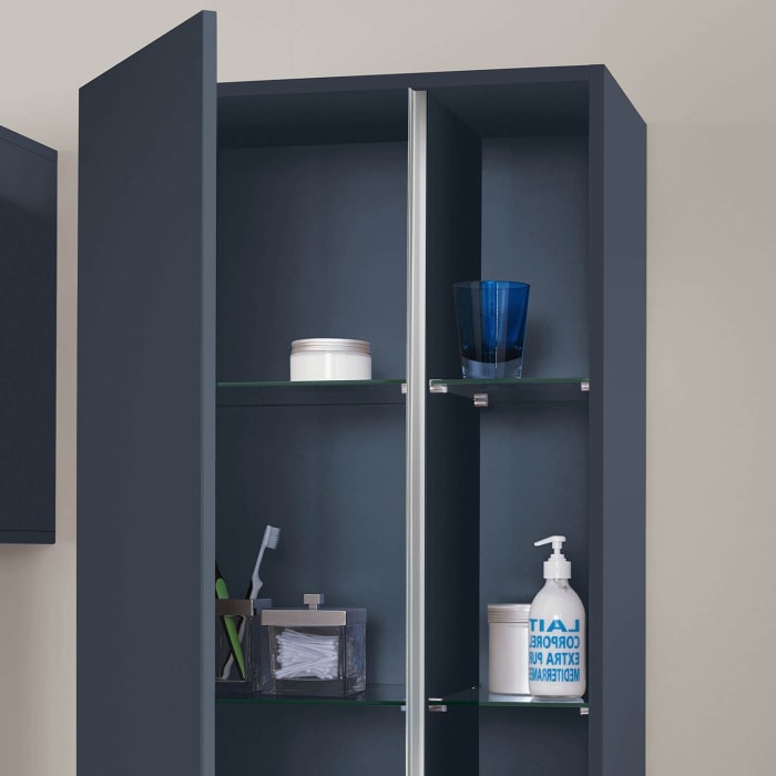 Sanipa 3way Stauraumschrank 60 cm, 1 offenes Fach rechts, 1 Tür mit Türanschlag links