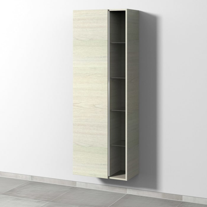 Sanipa 3way Stauraumschrank 60 cm, 1 offenes Fach rechts, 1 Tür mit Türanschlag links