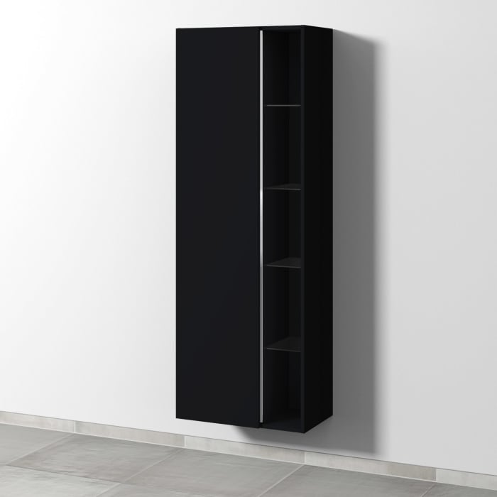 Sanipa 3way Stauraumschrank 60 cm, 1 offenes Fach rechts, 1 Tür mit Türanschlag links, mit Stangengriff