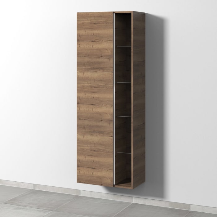 Sanipa 3way Stauraumschrank 60 cm, 1 offenes Fach rechts, 1 Tür mit Türanschlag links