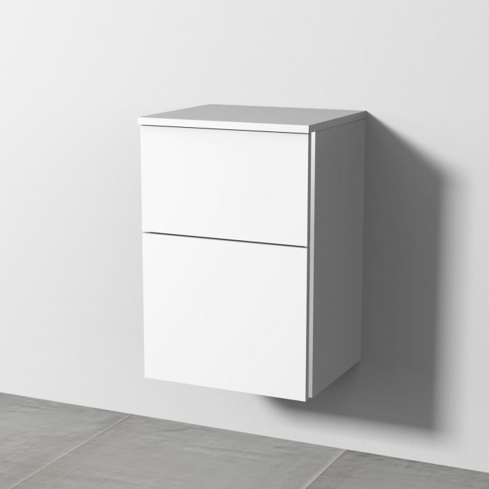 Sanipa 3way Unterschrank 40 cm, 2 Auszüge, mit Stangengriff 0100 chrom