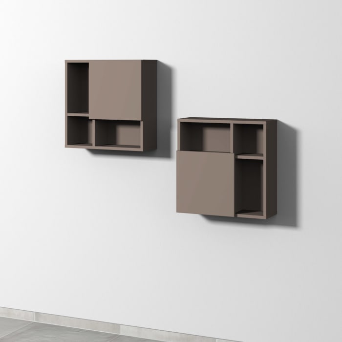 Sanipa 3way Würfelschrank 51 cm, 1 Tür mit Anschlag rechts oder links