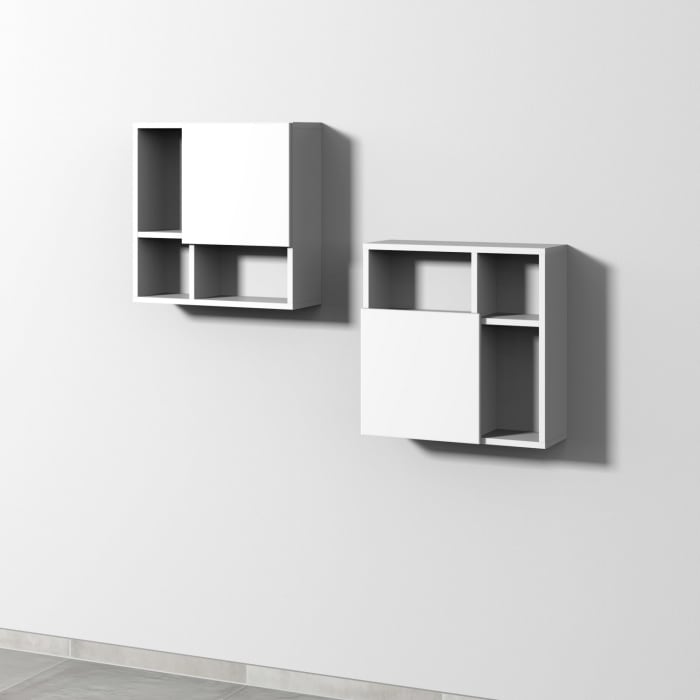 Sanipa 3way Würfelschrank 51 cm, 1 Tür mit Anschlag rechts oder links