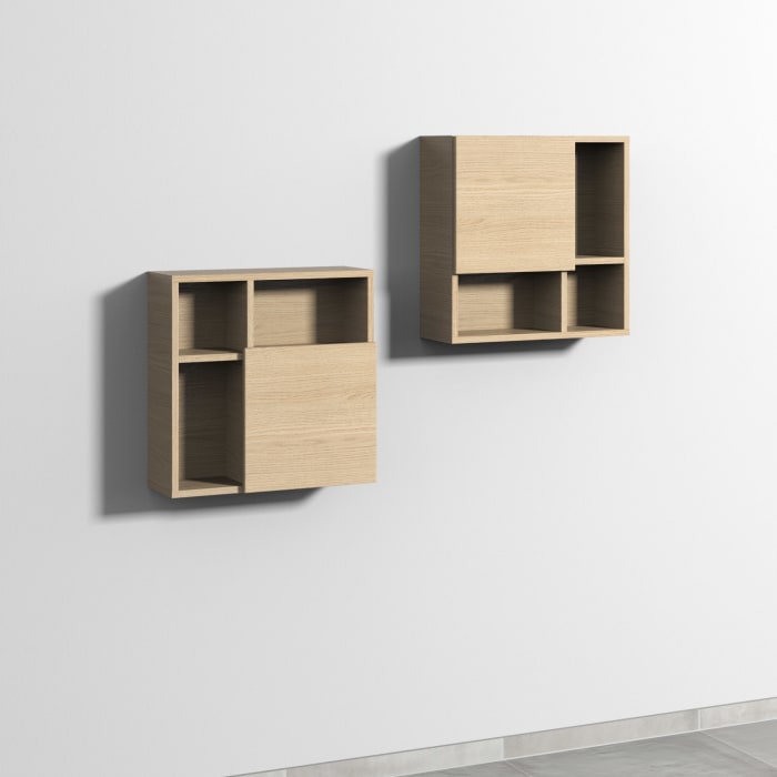 Sanipa 3way Würfelschrank 51 cm, 1 Tür mit Anschlag links oder rechts