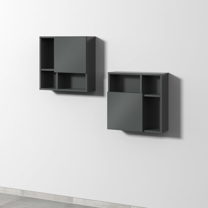 Sanipa 3way Würfelschrank 51 cm, 1 Tür mit Anschlag rechts oder links