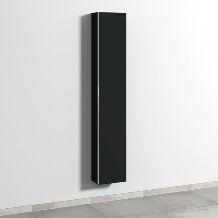 Sanipa 3way Hochschrank 30 cm tiefenreduziert, 1 Tür Anschlag rechts, mit Griffleiste