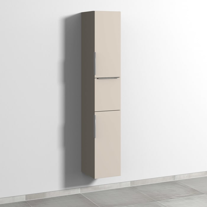 Sanipa 3way Hochschrank 30 cm, 1 Auszug, 2 Türen Anschlag rechts, mit Aufsatzgriff