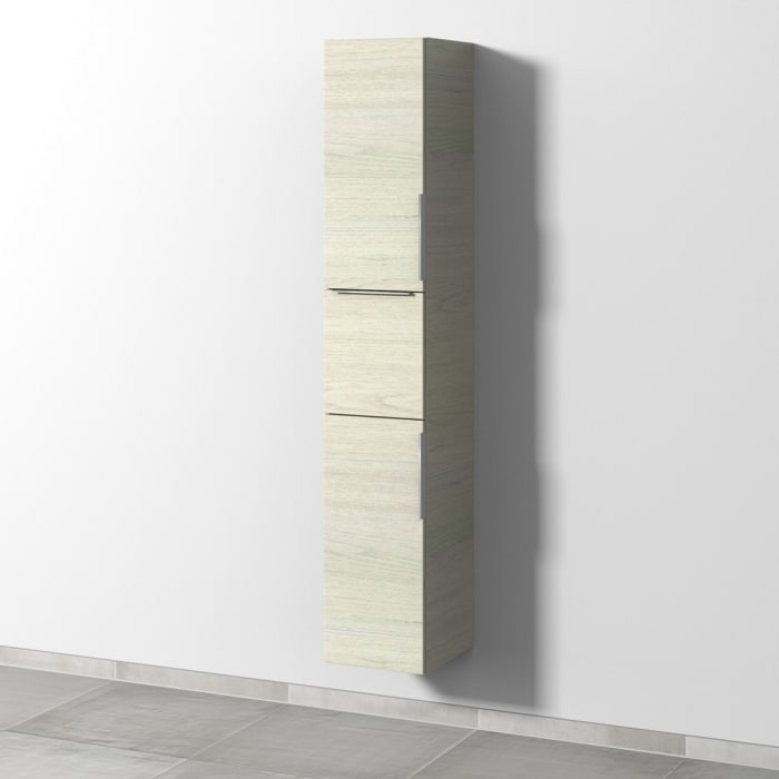 Sanipa 3way Hochschrank 30 cm, 1 Auszug, 2 Türen Anschlag links, mit Aufsatzgriff