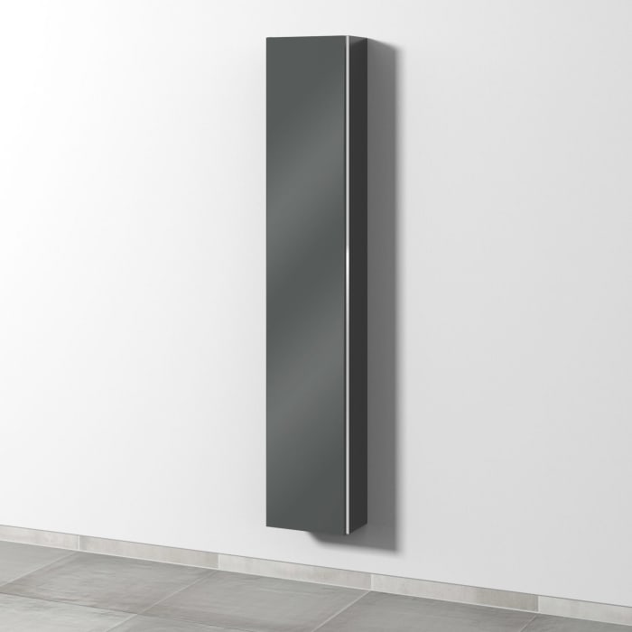 Sanipa 3way Hochschrank 30 cm tiefenreduziert, 1 Tür Anschlag links, mit Griffleiste