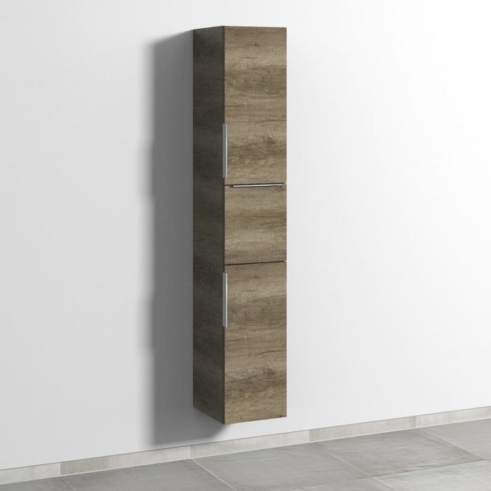 Sanipa 3way Hochschrank 30 cm, 1 Auszug, 2 Türen Anschlag rechts, mit Aufsatzgriff