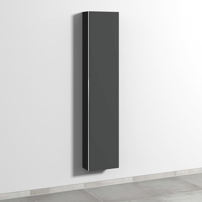 Sanipa 3way Hochschrank 35 cm tiefenreduziert, 1 Tür Anschlag rechts, mit Griffleiste