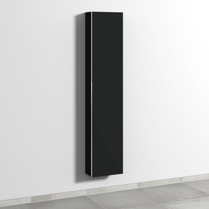 Sanipa 3way Hochschrank 35 cm tiefenreduziert, 1 Tür Anschlag rechts, mit Griffleiste