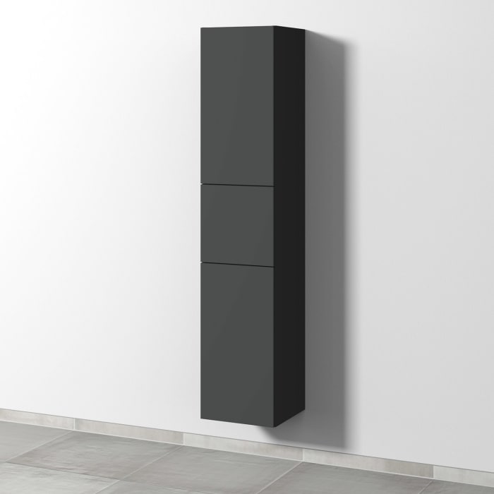 Sanipa 3way Hochschrank 35 cm, 1 Auszug, 2 Türen Anschlag links, Push to open