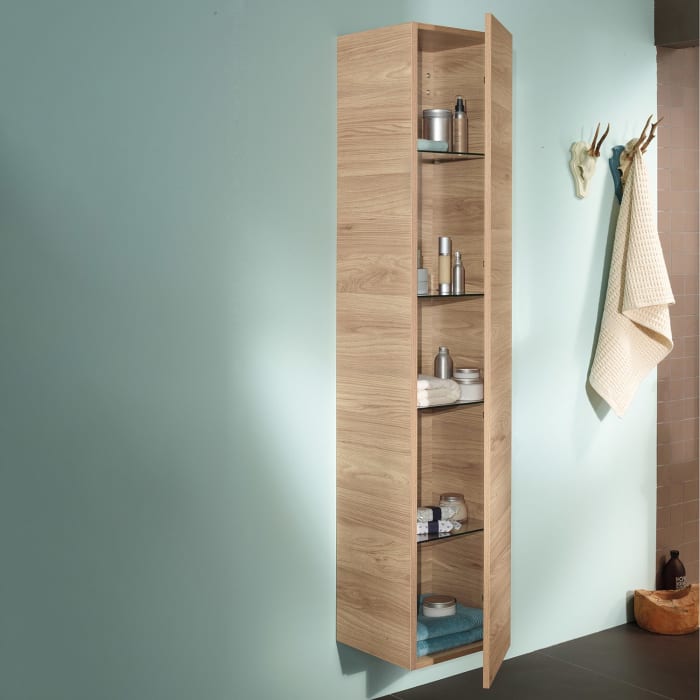 Sanipa 3way Hochschrank 35 cm, 1 Tür Anschlag rechts, Push to open